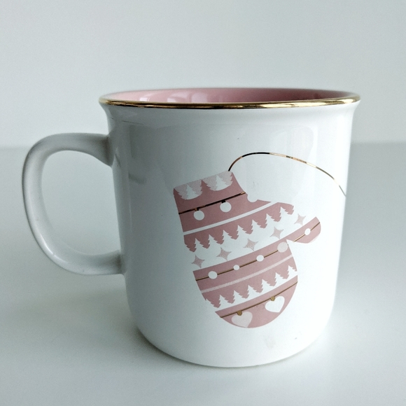 David's Tea Pink Mittens Mug - Picture 3 of 6